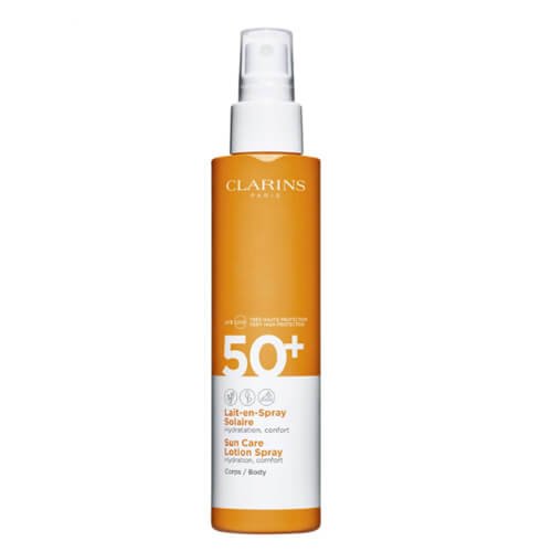CLARINS Lait en Spray Solaire Corps UVA/UVB 50+ - Hydratation CLARINS Lait en Spray Solaire Corps UVA/UVB 50+ - Hydratation